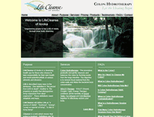 Tablet Screenshot of lifecleanseanoka.com